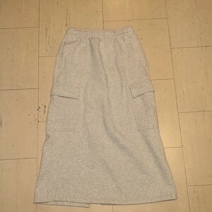 Aritzia cargo fleece skirt